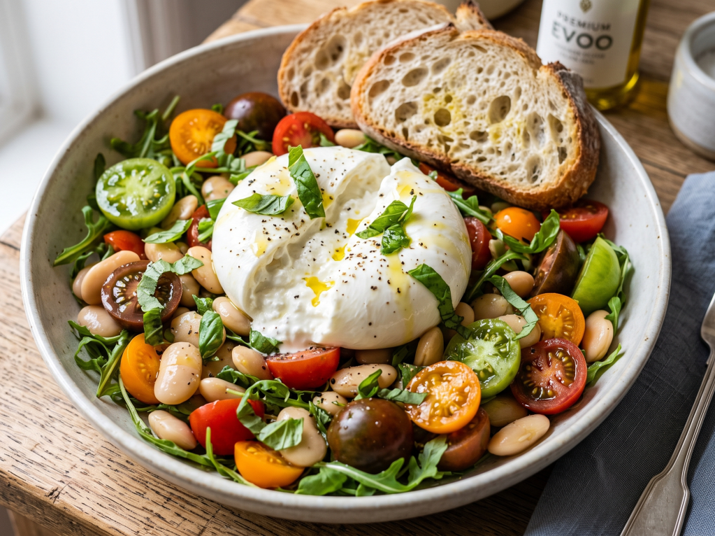 Burrata, Tomatoes & White&nbsp;Beans